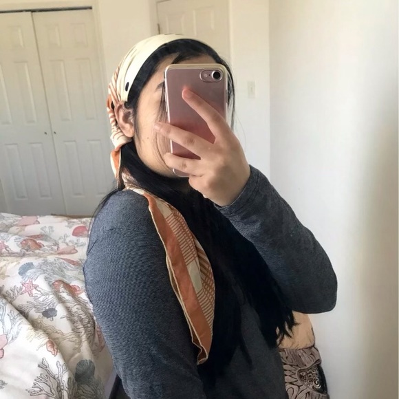 Polka Dot Head Scarf - Picture 2 of 3